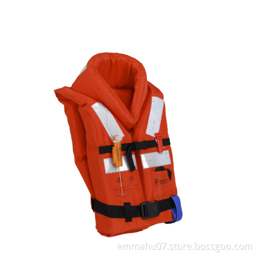 Polyethylene marine life jacket with light SOLAS approved